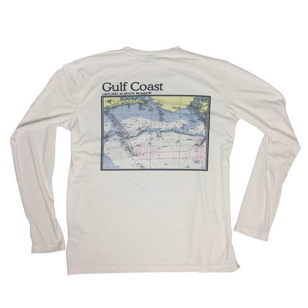 S.F. Alman MS Gulf Coast Map Performance L/S Tee