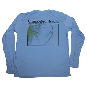 S.F. Alman Chandeleur Island Map Performance L/S Tee