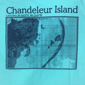 S.F. Alman Chandeleur Island Map Tee