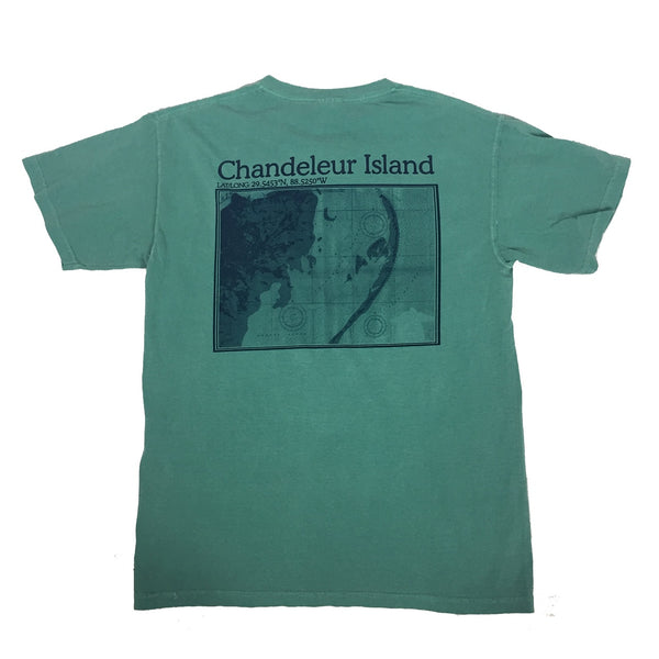 S.F. Alman Chandeleur Island Map Tee