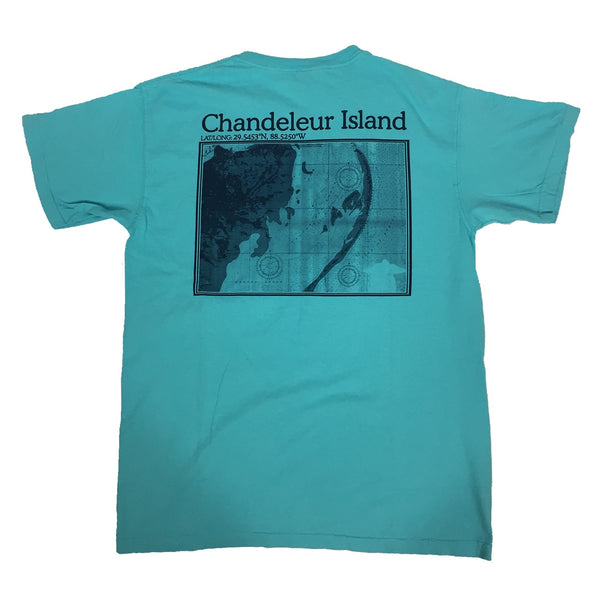 S.F. Alman Chandeleur Island Map Tee