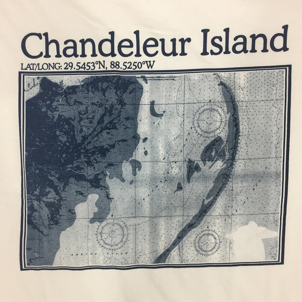 S.F. Alman Chandeleur Island Map Tee