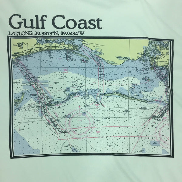 S.F. Alman MS Gulf Coast Map Performance L/S Tee