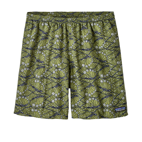 Patagonia Men's Baggies Long Hexy Fish Sprouted Green short