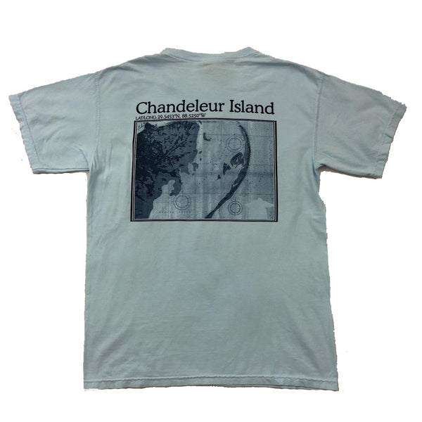 S.F. Alman Chandeleur Island Map Tee