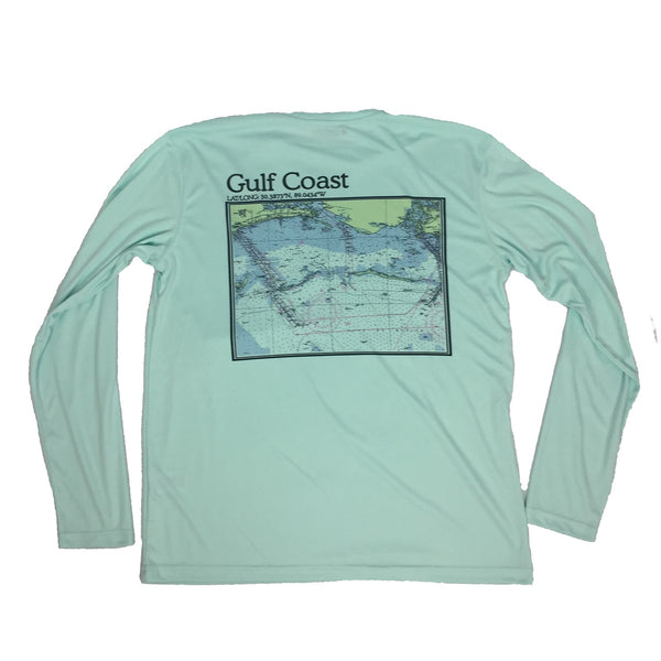 S.F. Alman MS Gulf Coast Map Performance L/S Tee